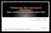 소외된 90%를 위한 인클루시브 비지니스 파이낸싱(Workshop on Inclusive Business Development) 김정태