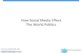 How Social Media Effect The World Politics