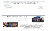 Jodo Mission Monthly Bulletin - August 2011