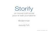 Présentation de Storify au séminaire de TV5 monde
