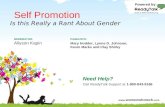 WWT 2010: Self Promotion: Is This Really a Rant About Gender?