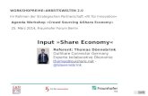 Share Economy / kollaborative Ökonomie - Input-Referat für Fraunhofer Workshop Reihe