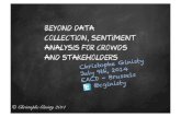 Beyond data collection, sentiment analysis for crowds and stakeholders