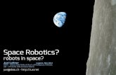 Lecture on Space Robotics, as part of the Robotics course at the Università della Svizzera Italiana (USI)