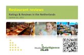 Restaurant ratings and reviews in the netherlands