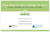Ten ways to save energy in 2011