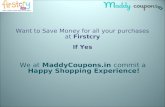 Save money for all your purchase on firstcry using firstcry coupon codes & discount vouchers