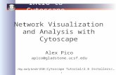Network Visualization and Analysis with Cytoscape