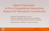 Open Proposals: Pre-competitive Space for Research Community