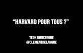 TEDx Dunkerque - Harvard pour tous?