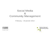 Social media & Community Management