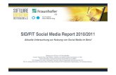Social Media Report 2011/2010 -  Aktuelle Untersuchung zur Nutzung von Social Media im Beruf