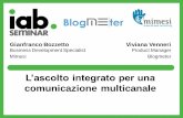 L'ascolto intergrato per una comunicazione multicanale _Blogmeter&Mimesi_IAB seminar 2012