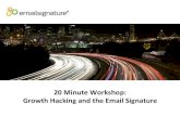 Growth Hacking with the Email Signature; A Quick Workshop