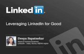 Leveraging LinkedIn for Good
