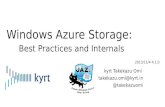 Windows Azure Storage:Best Practices and Internals