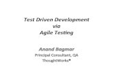 Test Driven Development via Agile Testing