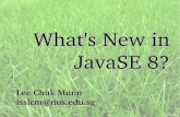 NUS Hackers Club Mar 21 - Whats New in JavaSE 8?
