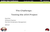 The challenge - testing the oVirt project