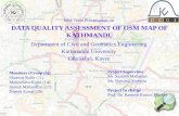 Data quality assessment of OSM datasets of Ringroad, Kathmandu, Nepal