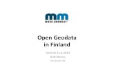 Open geodata in Finland