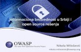 Software Freedom day Serbia - Owasp - informaciona bezbednost u Srbiji open source resenja