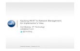 Webinar: Applying REST to Network Management – An Implementor’s View
