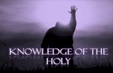 Knowledge of the Holy - Introduction