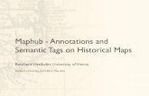 Maphub - Annotations and Semantic Tags on Historical Maps