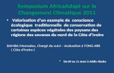 Mamadou Bamba: Exemple d’écologie traditionnelle de conservation de certaines espèces végétales, régions des savanes du nord de la Côte d’ivoire