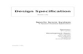 Software design specification
