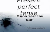 Present Perfect Tense P Tuvshoo