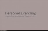 Personal Branding I - What is Branding?