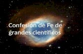 Científicos   confesiones de fe