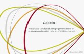 Capelo Introductie van loopbaangegevensbank en e-pensioendossier voor overheidspersoneel December 2008.