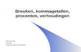 Breuken, kommagetallen, procenten, verhoudingen Gebaseerd op: Tal-team Uitgeverij Wolters-Noordhoff.