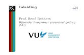Inleiding Prof. René Bekkers Bijzonder hoogleraar prosociaal gedrag (VU)