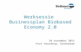 Werksessie Businessplan Biobased Economy 2.0 18 november 2011 Fort Voordorp, Groenekan.
