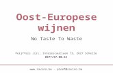 Peijffers Jiri, Interescautlaan 73, 2627 Schelle 0477/57.00.64  - proef@savino.be Oost-Europese wijnen No Taste To Waste.