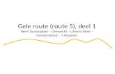 Gele route (route 5), deel 1 Henri Dunantplein – Overvecht – Utrecht West – Kanaleneiland – ’t Goyplein.