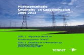 Marktconsultatie Kwaliteits- en Capaciteitsplan 2006- 2012 DEEL 1 Algemeen Beeld en Aandachtspunten TenneT DEEL 2 Reacties en antwoorden op stellingen.