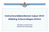 Instructeursbijeenkomst najaar 2013 Afdeling Schermvliegen KNVvL Zaterdag 2 november 2013 Amrâth Motel Maarsbergen.