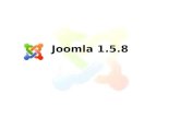 Joomla 1.5.8. Modules en componenten DEEL II Standaard componenten.