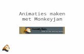 Animaties maken met Monkeyjam. Wat is animatie? •de illusie van beweging door het na elkaar afspelen van verschillende stilstaande beelden •Eén seconde.