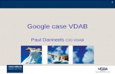 Www.vdab.be 0800 30 700 1 Google case VDAB Paul Danneels CIO VDAB 1.