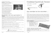 Instuifdag 5 september 2009 Clubblad GymClub Tienen Zesde Editie – Juni 2009120 oplagen V.U. : GymClub Tienen vzw Een woordje van de voorzitter... Beste.