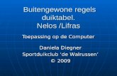 Daniela Diegner Sportduikclub ‘de Walrussen’ © 2009 Buitengewone regels duiktabel. Nelos /Lifras Buitengewone regels duiktabel. Nelos /Lifras Toepassing.