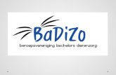 BaDiZo september 2013BaDiZo beroepsvereniging Een beroepsvereniging voor: de professionele bachelor Agro- en Biotechnologie afstudeerrichting Dierenzorg.