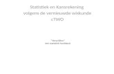 “Verschillen” een statistiek hoofdstuk Statistiek en Kansrekening volgens de vernieuwde wiskunde cTWO.