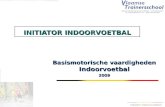 Initiator Indoorvoetbal INITIATOR INDOORVOETBAL Basismotorische vaardigheden Indoorvoetbal 2009.